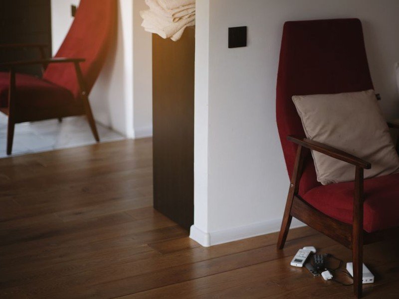 Parquet ancien en bois dans un appartement de standing du secteur Masséna à Lyon 6