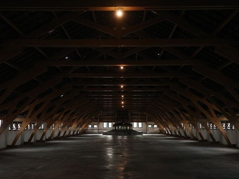 Reprise ponctuelle d'un chevron de charpente bois noirci par l'humidité de la Saône sous la couverture déposée d'une bâtisse de Collonges-au-Mont-d'Or