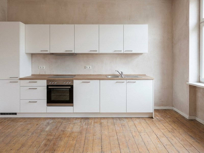 Cuisine équipée robuste installée dans un logement mis en location à Lyon
