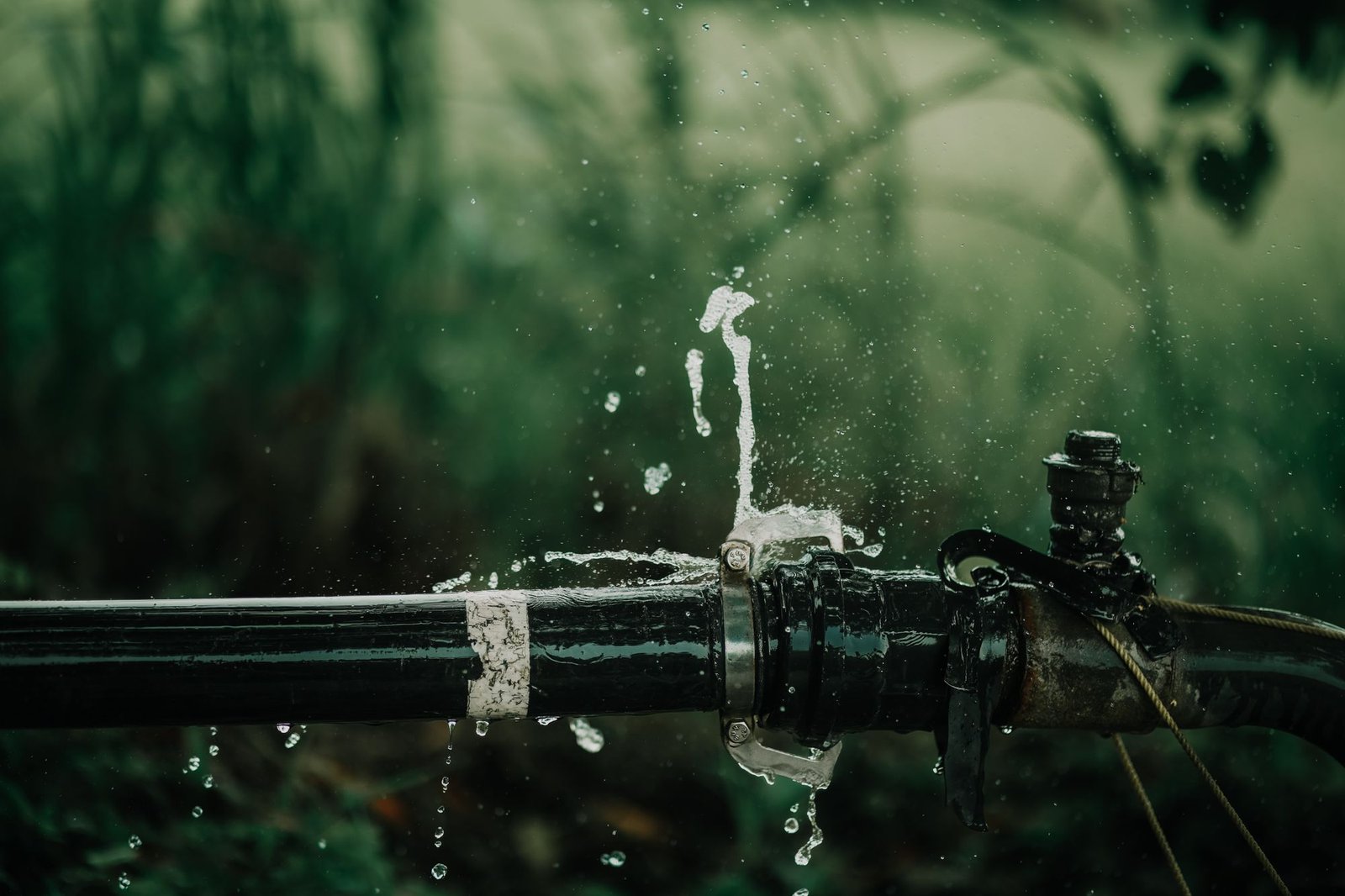 Fuite d'eau sur une canalisation nécessitant un dépannage plomberie à Lyon