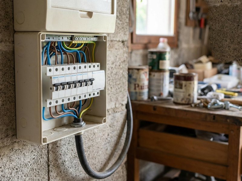 Reprise de l'alimentation électrique d'un garage accolé à une maison à Bron