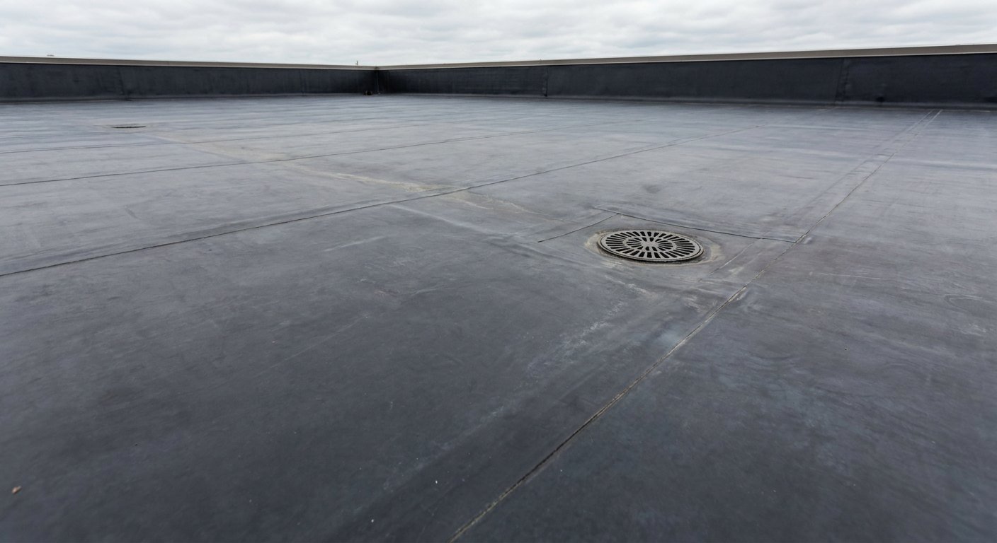 Pose d'une membrane EPDM d'étanchéité sur un toit-terrasse à Lyon