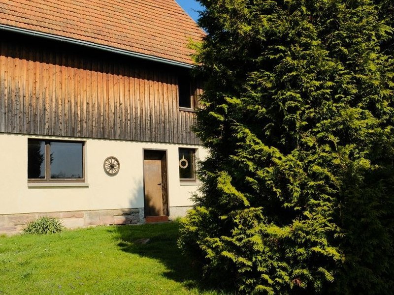 Grande baie bois sur mesure posée dans l'ancienne ouverture d'une ferme maraîchère rénovée à Corbas