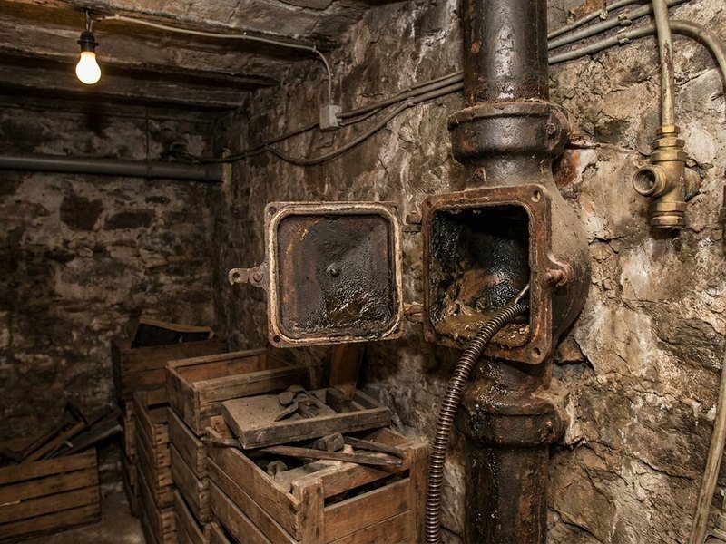 Débouchage d'une chute d'évacuation dans un immeuble ancien du secteur Villette à Lyon 3