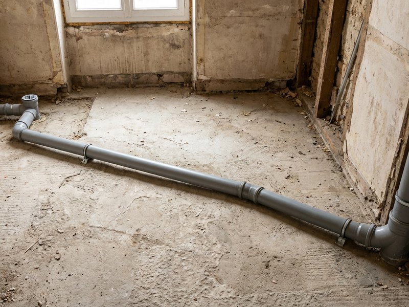 Évacuation d'une salle d'eau ajoutée dans un logement ancien divisé du 7e arrondissement de Lyon