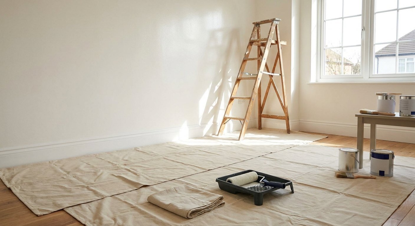 Chantier de rénovation de maison à Lyon avec artisans coordonnés par Cabmi