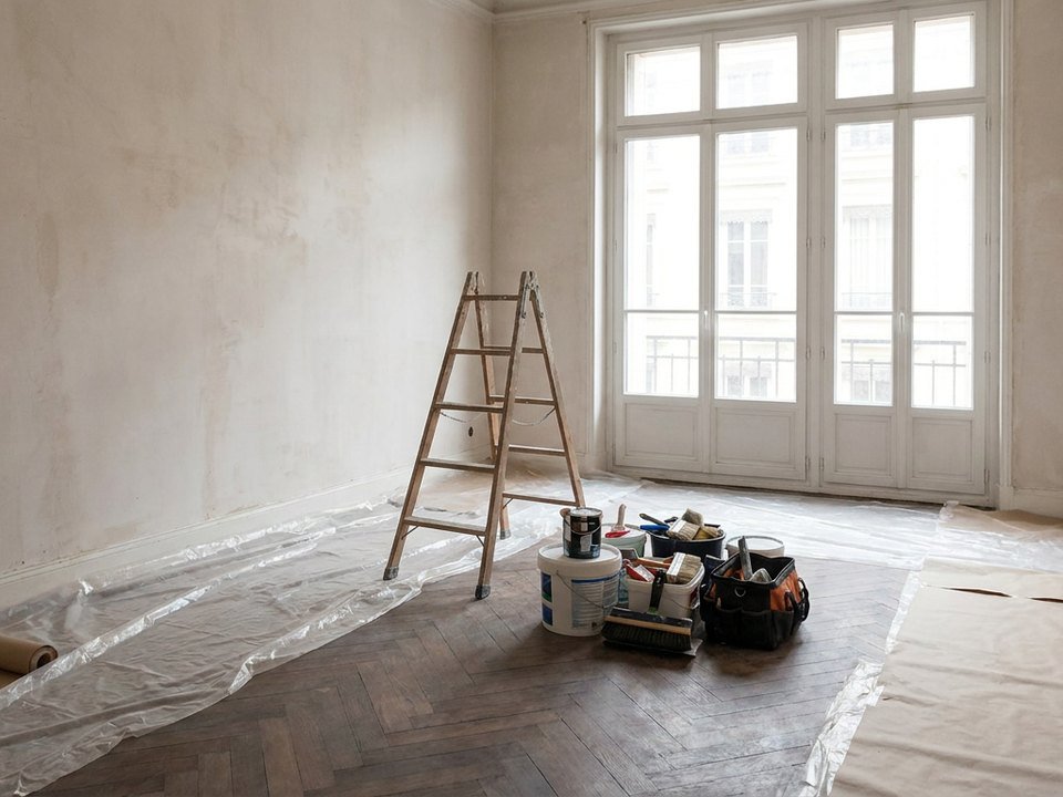 Chantier de rénovation clé en main coordonné dans un appartement lyonnais