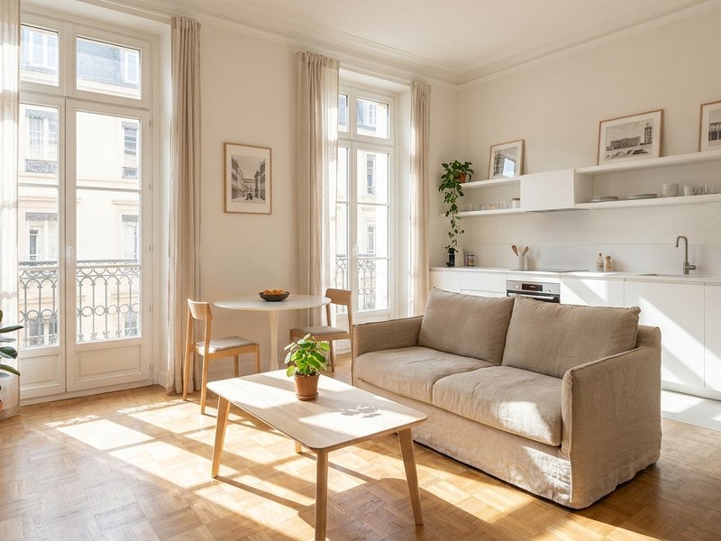 Appartement locatif lyonnais valorisé et mis en scène avant les visites