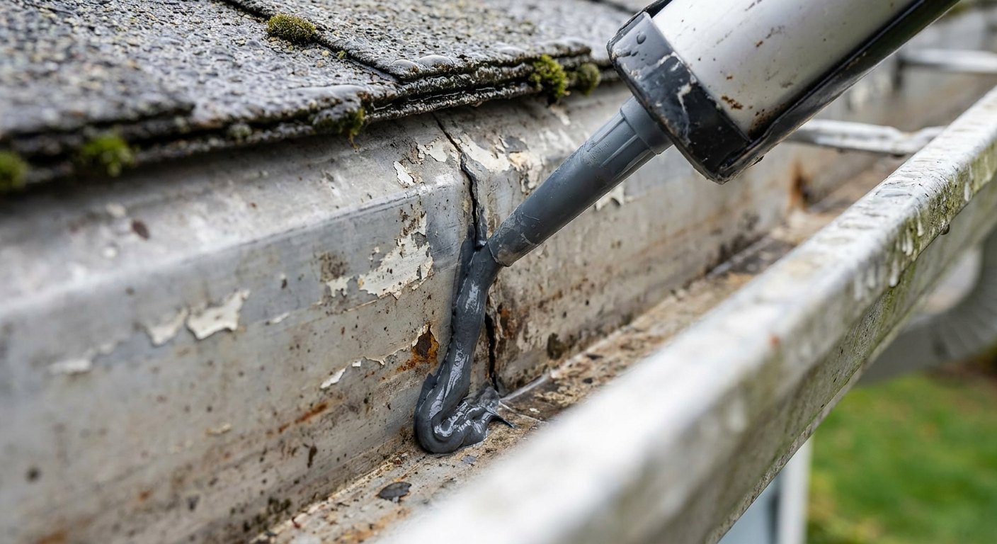 Ouvrages zinc, chéneau et habillage de rives sur une toiture à Lyon