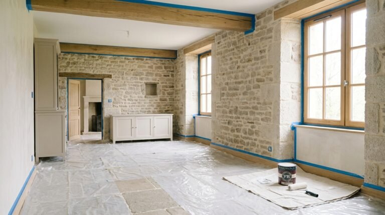 Peintre dans les Monts du Lyonnais : la checklist pour préparer un chantier de peinture intérieure